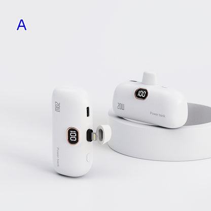 New Pocket Wireless Capsule Power Bank Compact Portable Power Source Power Bank
