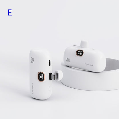 New Pocket Wireless Capsule Power Bank Compact Portable Power Source Power Bank