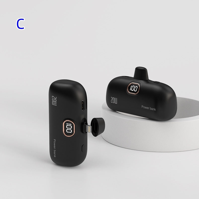 New Pocket Wireless Capsule Power Bank Compact Portable Power Source Power Bank