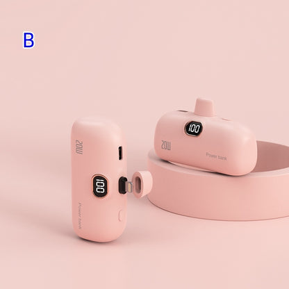 New Pocket Wireless Capsule Power Bank Compact Portable Power Source Power Bank